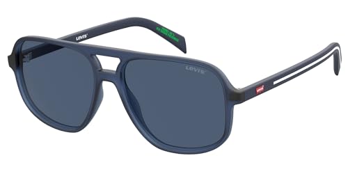 Levi's LV 5073/S Gafas, Matte Blue, 56/15/145 para Hombre