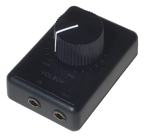 Volbox inline audio volume control attenuator 3.5mm 1/8' aux