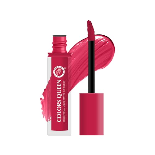 Image of Colors Queen Sensational Liquid Matte Lipstick - 7g | Long Lasting, Fade & Transfer Proof Lipstick | Highly Pigmented, Water & Smudge Proof Liquid Lipstick for Women (02 - Sweetheart Pink)