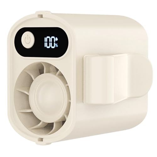 Mini ventilador a batería recargable con soplador de cinturón para verano 8