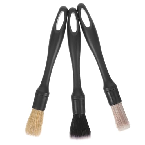 FUNOMOCYA 1set Car Detailing Brush Interior Cleaner Kit for Cars Firm Bristle Brushes for Seats Carpets and Door Panels Multi-Functional Vehicle Cleaning Tools
