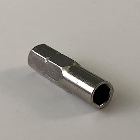 Ankexin Screwdriver Bit Adapter,6.35mm 1/4" Insert Bit Adapter to 4mm Bit Hex Holder,Nickel-Coated Cover