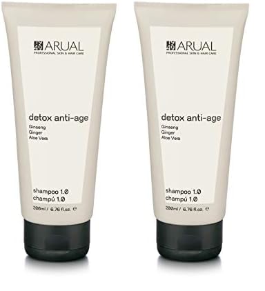 ARUAL Champú Exfoliante Detox Anti-pollution, 200 ml (Paquete de 2)
