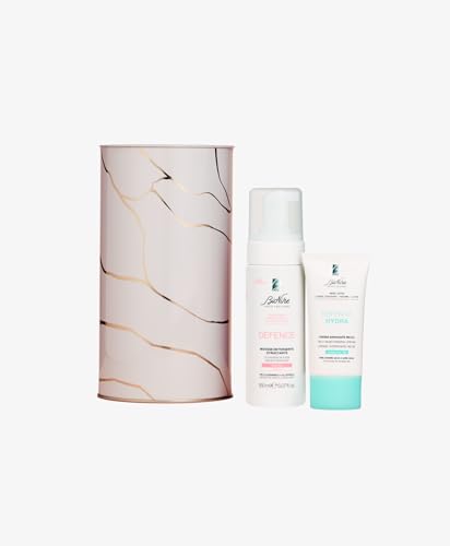 BioNike Cofanetto Set Regalo Donna Defence Beauty Essentials - Crema Idratante Ricca Defence Hydra 50 ml e Mousse Detergente Defence 150 ml