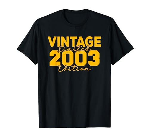 21 Birthday Decorations Men Best of 2003 BDay 21st Birthday Camiseta