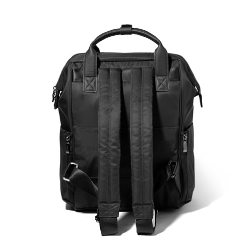 Image of Baggallini Chelsea Laptop Backpack, Black Twill