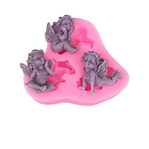 3 Style Little Angel Silicone Fondant Chocolate Cake Candy Mould Baby Angel Silicone Candle Soap Mold Baking Tools Resin Clay Craft #TOP3
