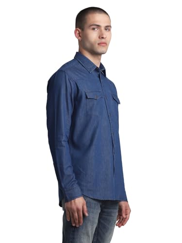 Image of Jack & Jones Men's Cotton Solid Regular Fit Shirt