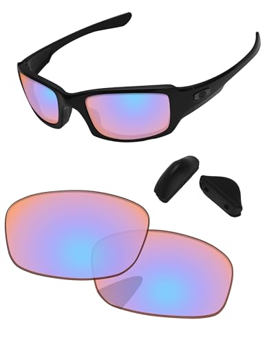 Image of Replacement Lenses & Nose Pads for Oakley Fives Squared(4+1) OO9238 54mm - Precise Fit, UV Block, Impact Resistant