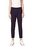  edc by ESPRIT Damen 088CC1B038 Hose, Blau (Navy 400), W36/L30