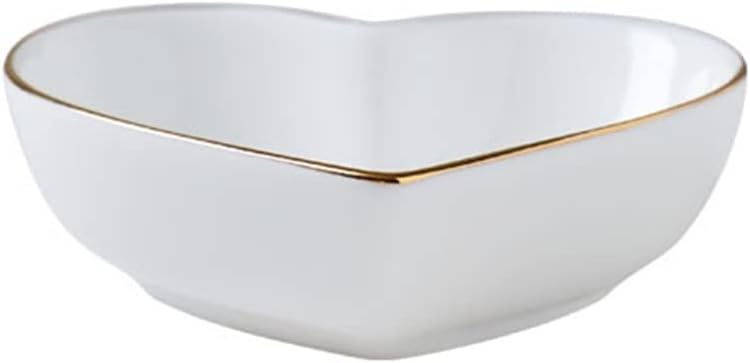 Bone China Phnom Penh Small Sauce Dish Cute Heart-shaped Tableware Ceramic Household