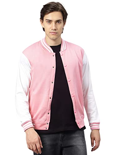 Image of BE SAVAGE Men's Cotton Blend Standard Length Bomber Jacket