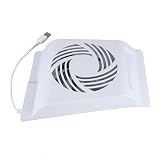 PUSOKEI Spielekonsolen-Lüfter, RGB-Beleuchtung, Intelligentes Temperaturkontroll-Kühlsystem mit 2 USB-Anschlüssen Zum Aufladen und Zur Datenübertragung, für Digital- und Disc-Edition