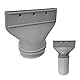 Flacher Klimaanlage Abluftschlauch Adapter, 2025 Neu Klimaanlage Schlauch Adapter, 130mm&150mm Durchmesser Abluftschlauch Klimagerät Fenster, für Mobile/Auto Klimagerät