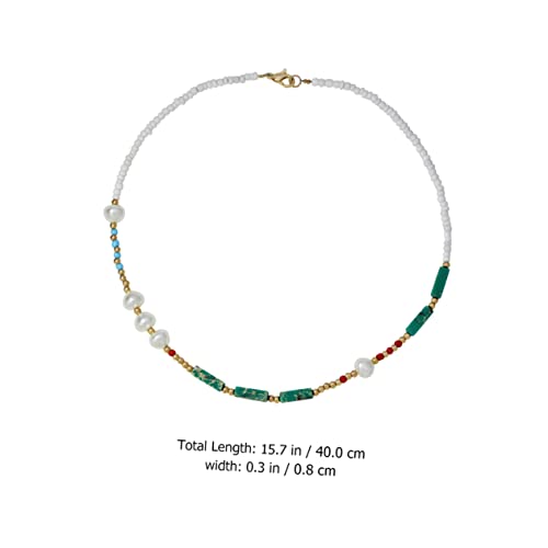 Collier de perles colorées femmes fini les bijoux ternes