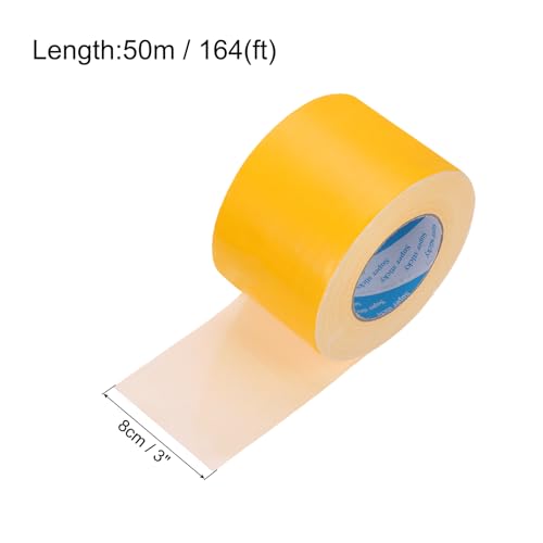 Image of uxcell Heavy Duty Duct Tape, 3 Inch x 55 Yard Waterproof Flexible Hand Tear Strong Adhesive Duct Tapes for Crafts DIY, Fixing, Repairs, Yellow