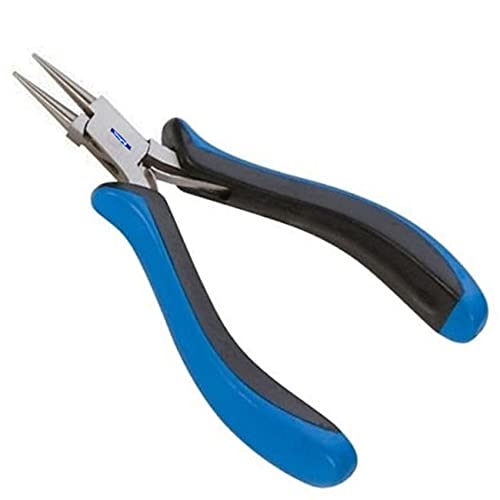 Round Nose Pliers – Professional - Fine Tips – 5 inches – Ergonomic Handle with Double Leaf Springs – Jewelry Making Tool for Creating Bracelets, Earrings and Necklaces