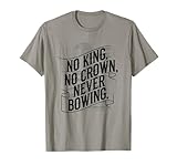 Photo Gallery no king, no crown, never inching, king maglietta Photo Gallery no king, no crown, never inching, king maglietta