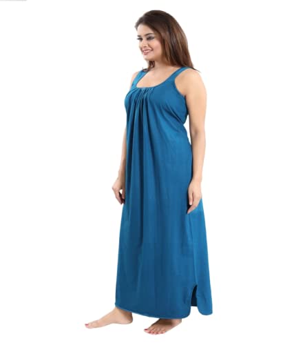 Image of H & C Full Length Women's Hosiery Cotton Fabric Long Nighty Slip /Camisole Slip /Night Wear Maxi for Women Free Size