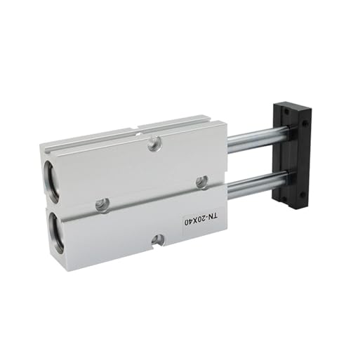 Cilindro de doble vástago TN10 con carrera de 30mm en aleación de aluminio 3