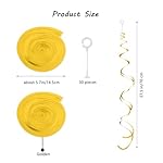 Gold Hanging Swirl Decorations 30 Pcs, Streamers Party Decorations -Twin Tails Ceiling Swirl Foil Decorations, Gold Party Decor for Wedding/Birthday/Christmas/New Year Decoration (Gold, Pack of 30) - Image 4