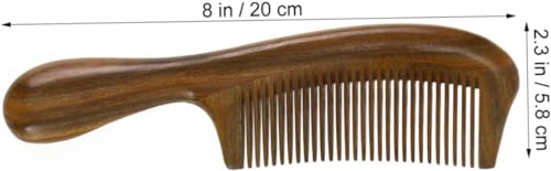 Peine de madera para barba y bigote diseñado para el arreglo personal y definición del vello 2