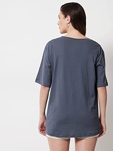 Image of FUNDAY FASHION Women Cotton Half Sleeve Oversized T-Shirt (Pack of 2)