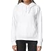 Smith & Solo Hoodie Damen – Kapuzenpullover Frauen Baumwolle Long, mit Kapuze Pullover Sweatshirt Rundhals, Slim Fit Freizeit Sport Langarmshirt, Hoodies Training - Pulli Streetwear Weiß M