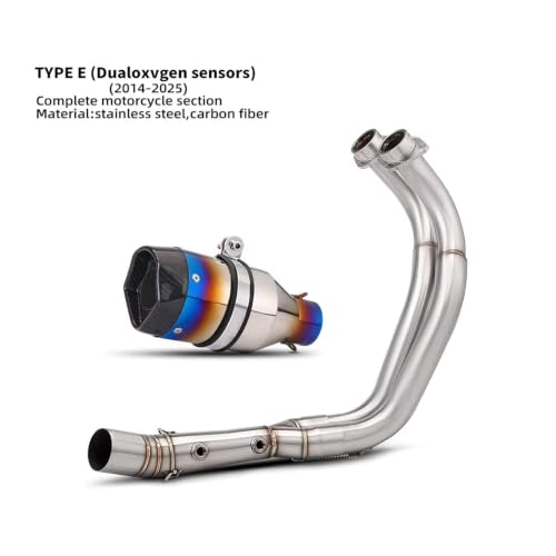 Système d'échappement complet MT07 avec double capteur O2 TYPE-E - 2