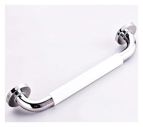 Agarraderas Barra de apoyo for ducha de baño, pasamanos de acero inoxidable cromado pulido con agarre antideslizante de nailon for bañera(Light Green,48Cm)