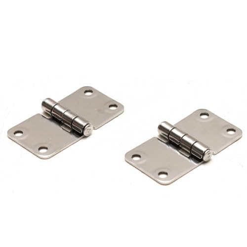 Gemlux Boat Butt Hinges | 14 Gauge Stainless Steel (Set of 2)