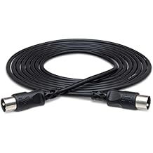 Hosa MID-325BK MIDI Cable - 25 Feet Black