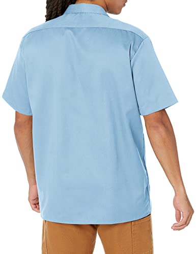 Image of Dickies Men's Short Sleeve Work Shirt - Durable Twill Button Down Shirts for Men, Lightweight Uniform for Daily Wear