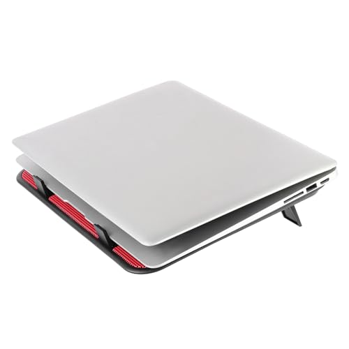 LABRIMP base refrigerante para notebook con dos ventiladores silenciosos USB rojo miniatura 1
