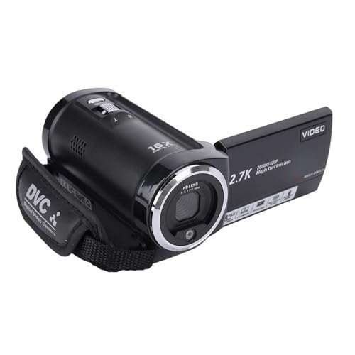 Caméscope zoom numérique 16X caméra vidéo 2.7K rouge idéale pour immortaliser vos randonnées