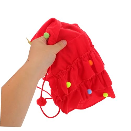 Disfraz de duende para perro capa navideña con estrellas miniatura 4