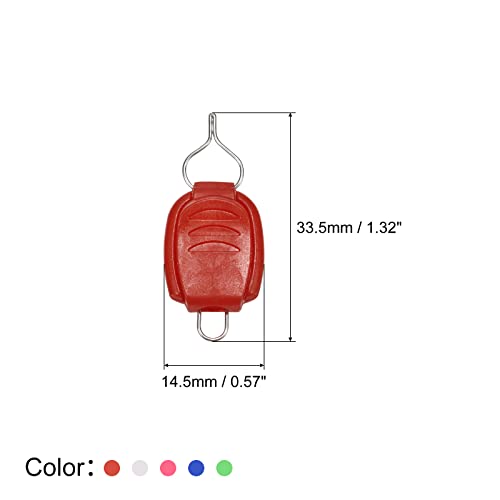 PATIKIL Fishing Line Holder, 10 Pack Baitcasting Reel Fishing Line Holder Clip Buckle Stopper Line Keeper, Red/Pink/Green/Blue/White - Image 2