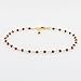 CRYSTALINES Natural Mozambique Garnet Gemstone Cluster Anklet, Handmade Boho Jewelry, Gold Plated Rosary Chain, January Birthstone, Delicate Ankle Bracelet for Women, Christmas Day