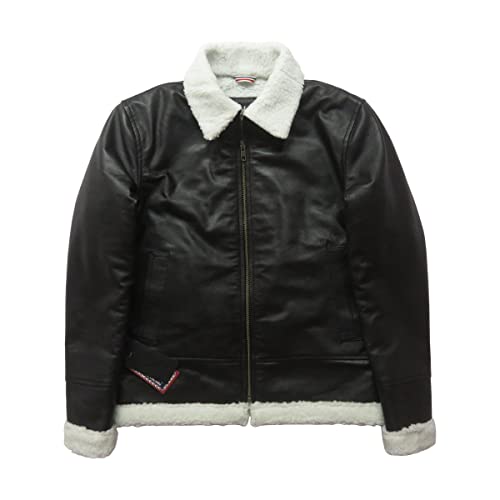Black Jacket For Boys - Stylish White Fur Kids Leather Jacket2