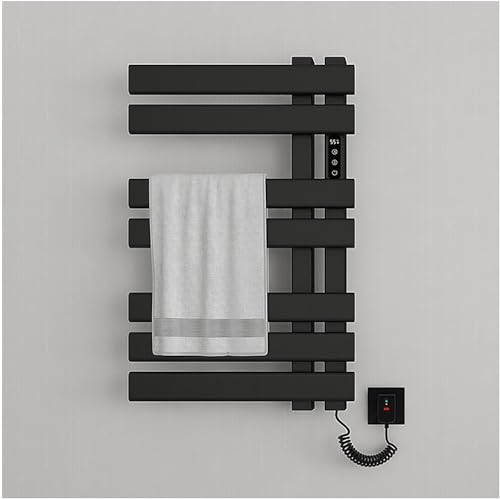 Calentador de toallas eléctrico de pared con temporizador led
