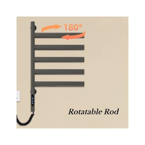 Sèche-serviette électrique étanche en inox blanc, support mural chauffant basse consommation - 6
