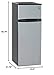 Avanti RA7316PST 2-Door Apartment Size Refrigerator, Black with Platinum Finish, 7.4 cubic feet