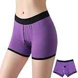 Lacnuopao Strapon Strapless Underwear for Men Women Strap Panties Boxers Brief Harnesses for Men Women Purple