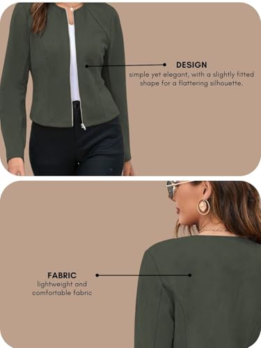 GRECIILOOKS Women's Casual (GL-W1909_Green - Image 4 thumbnail