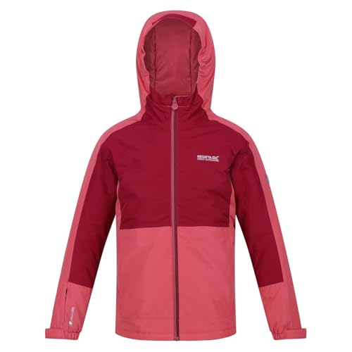 Childrens/Kids Beamz III Waterproof Jacket (15-16 Years) (Mineral Red/Rumba Red)3