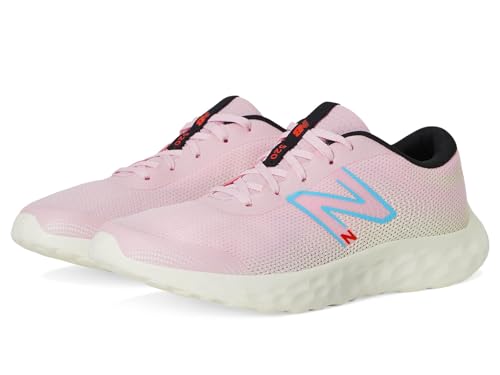 Image of New Balance Unisex-Child 520 V8 Lace-up, Mid Century Pink /Team Sky Blue /Black, 4 Big Kid
