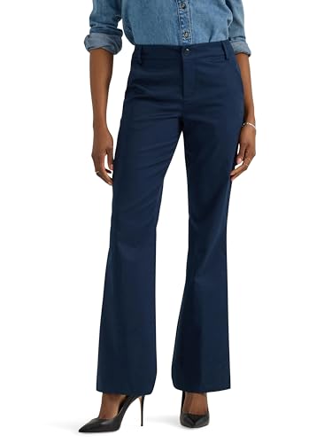 Lee Damen Bootcut-Hose, knitterfrei, mittelhoch, Niet Navy, 38 – Ansicht 1