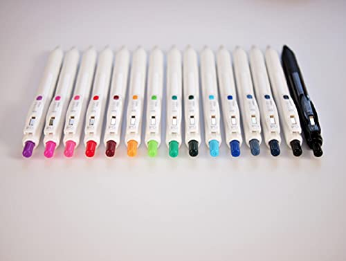 Set de 14 bolígrafos gel retráctiles Sarasa R 0.4mm miniatura 5