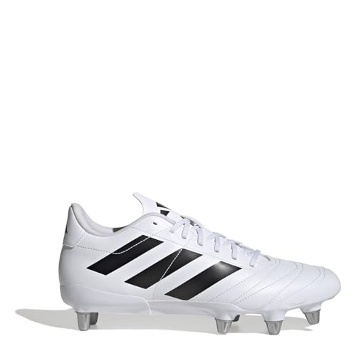 adidas Bottes de rugby Kakari pour homme, blanc/noir, 46 EU