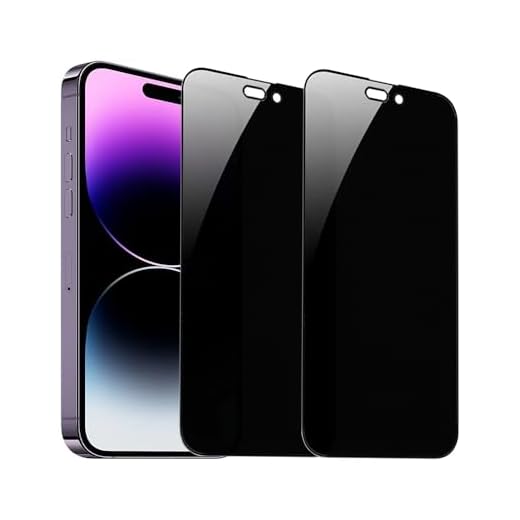 3pcs Full Cover Privacy Screen Protector, Tempered Glass with Anti-Peek Technology, Compatible with iPhone 15 Pro Max